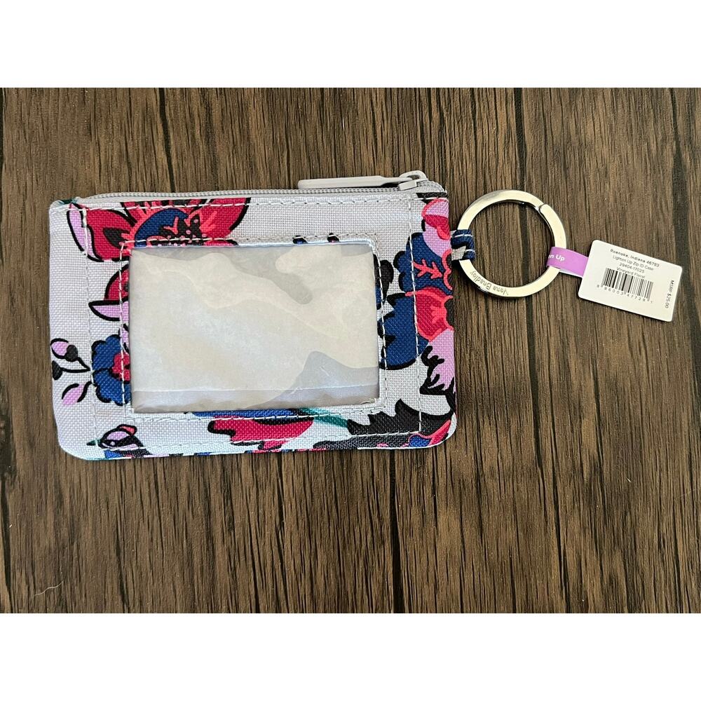 Vera Bradley Vineyard Floral Lighten Up Zip ID Case